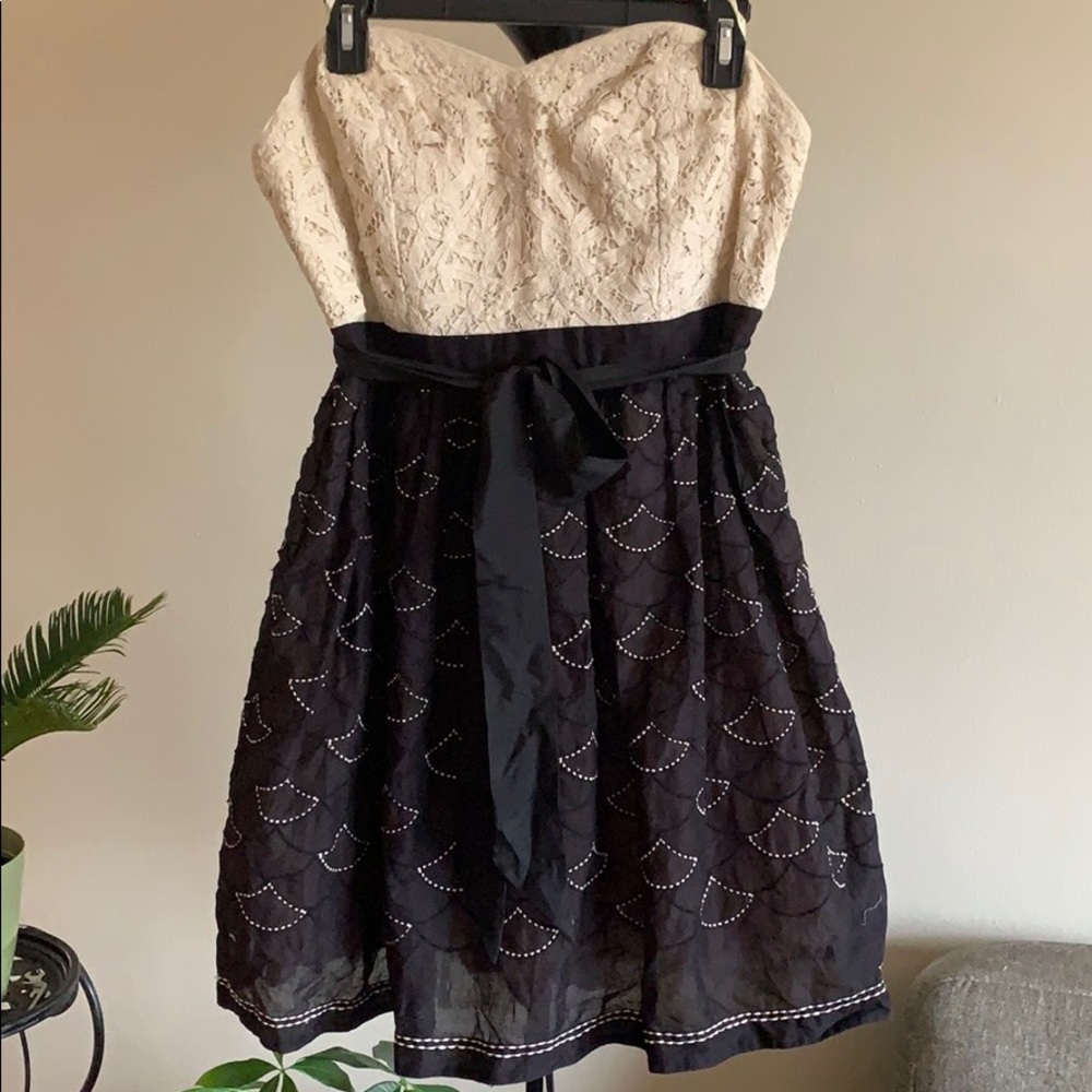 Anthropologie Meadow Rue Strapless Cocktail Dress